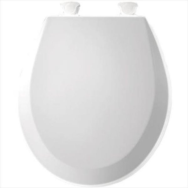 Church Seat Church Seat 500EC 390 14.375 in.W Lift-Off Round Closed Front Toilet Seat in Cotton White 500EC 390